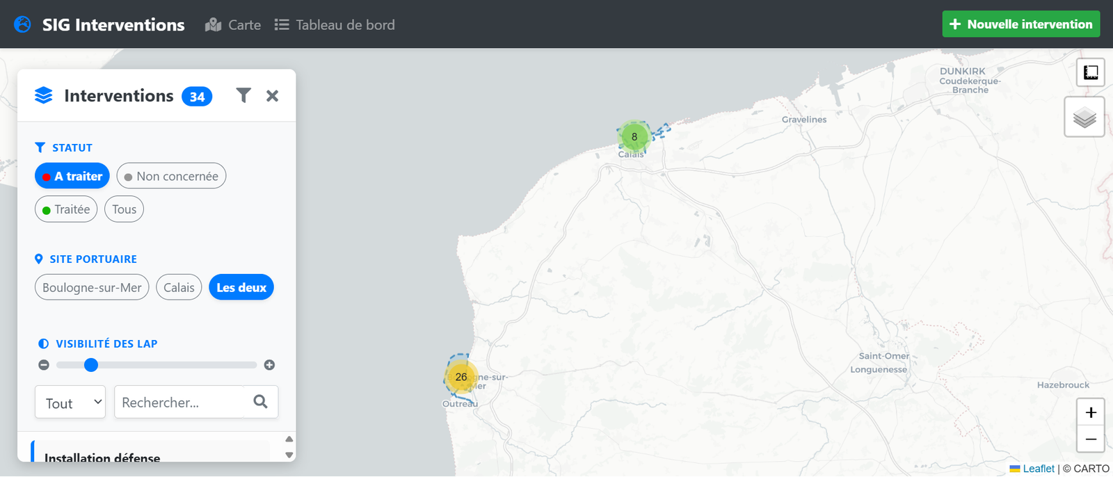Outil cartographique portuaire